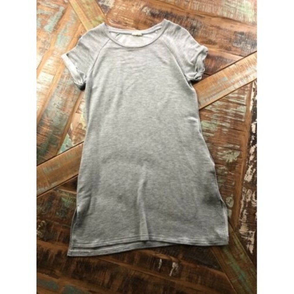 Womens Tresics Beach Grey Sweatshirt Shirt Dress Size Small